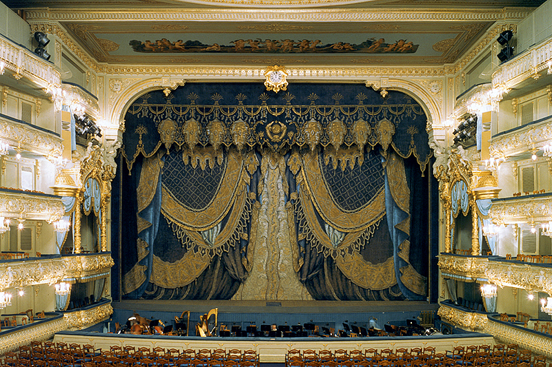 theatrical stage classic Russian scenery