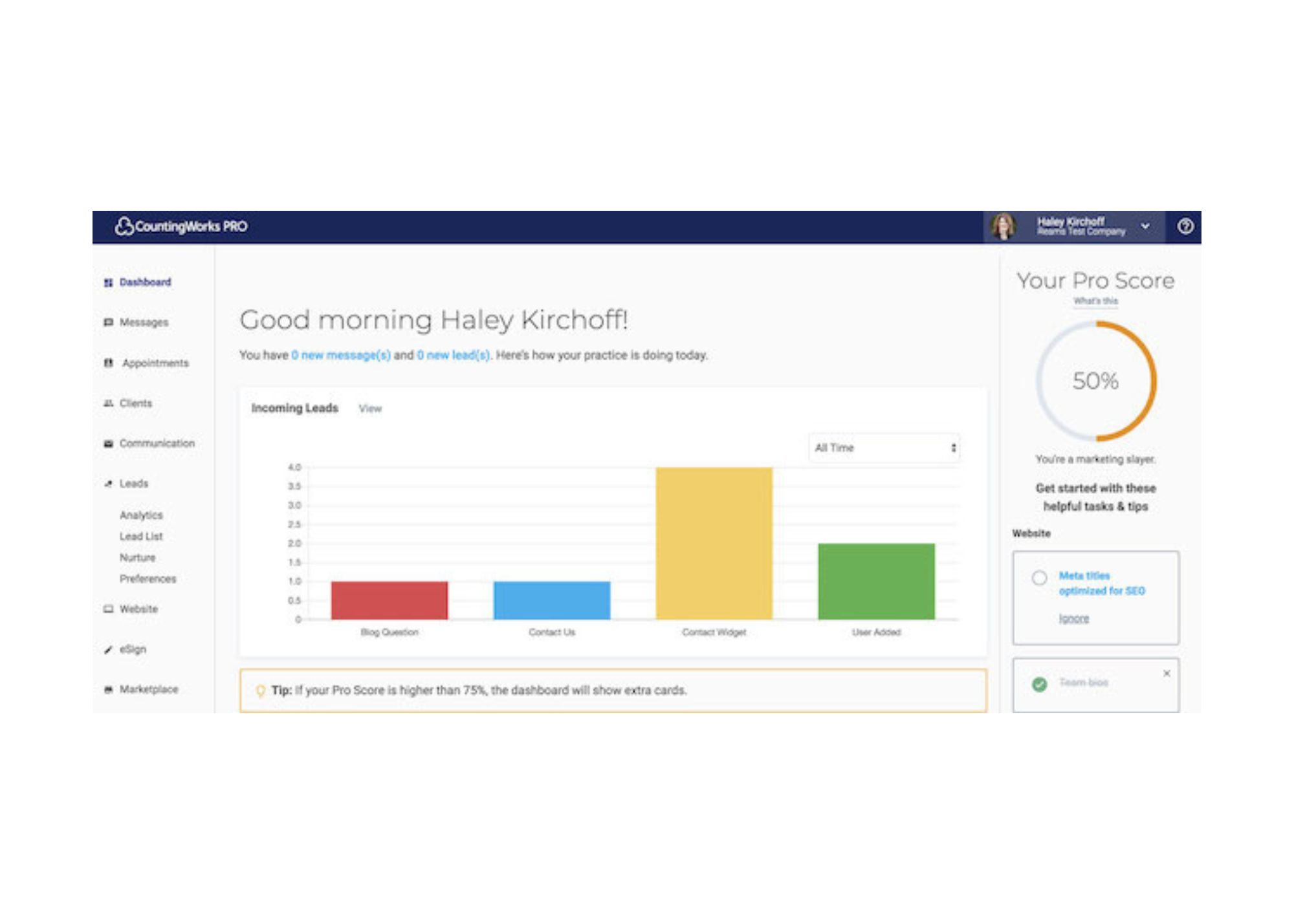 digital tax payment interface