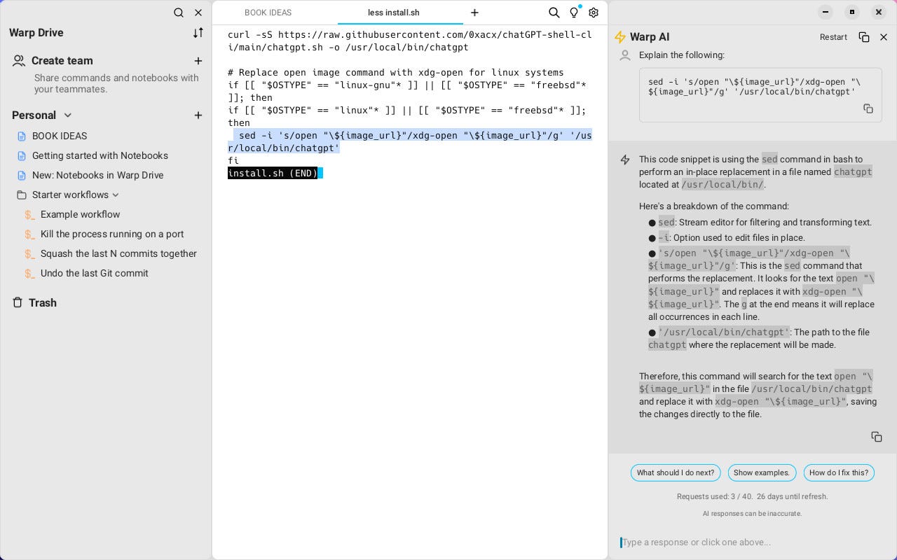 macbook terminal ai integration