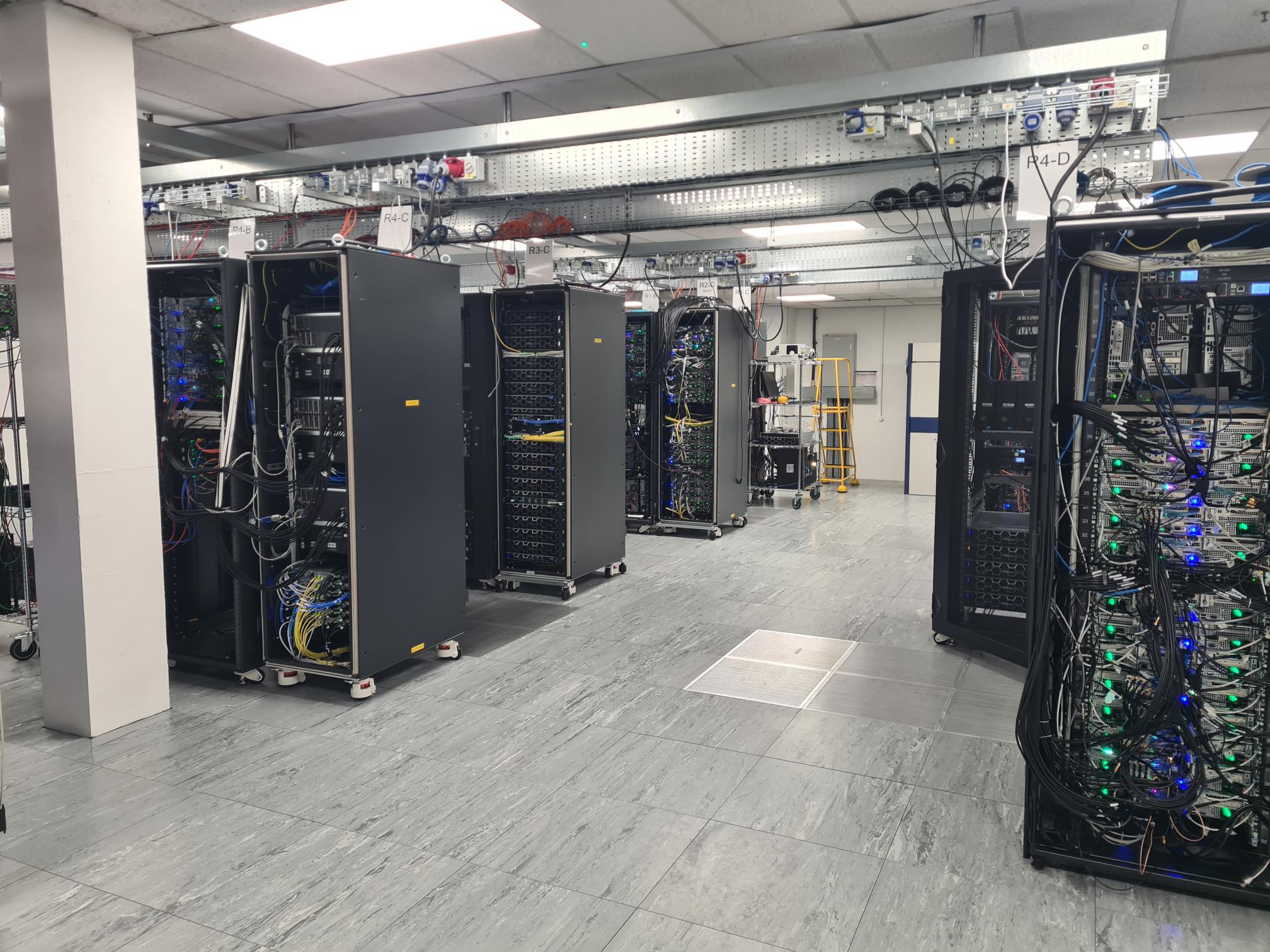 advanced computer server room