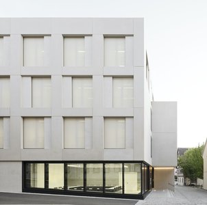 apartment building, municipal building facade, administrative office