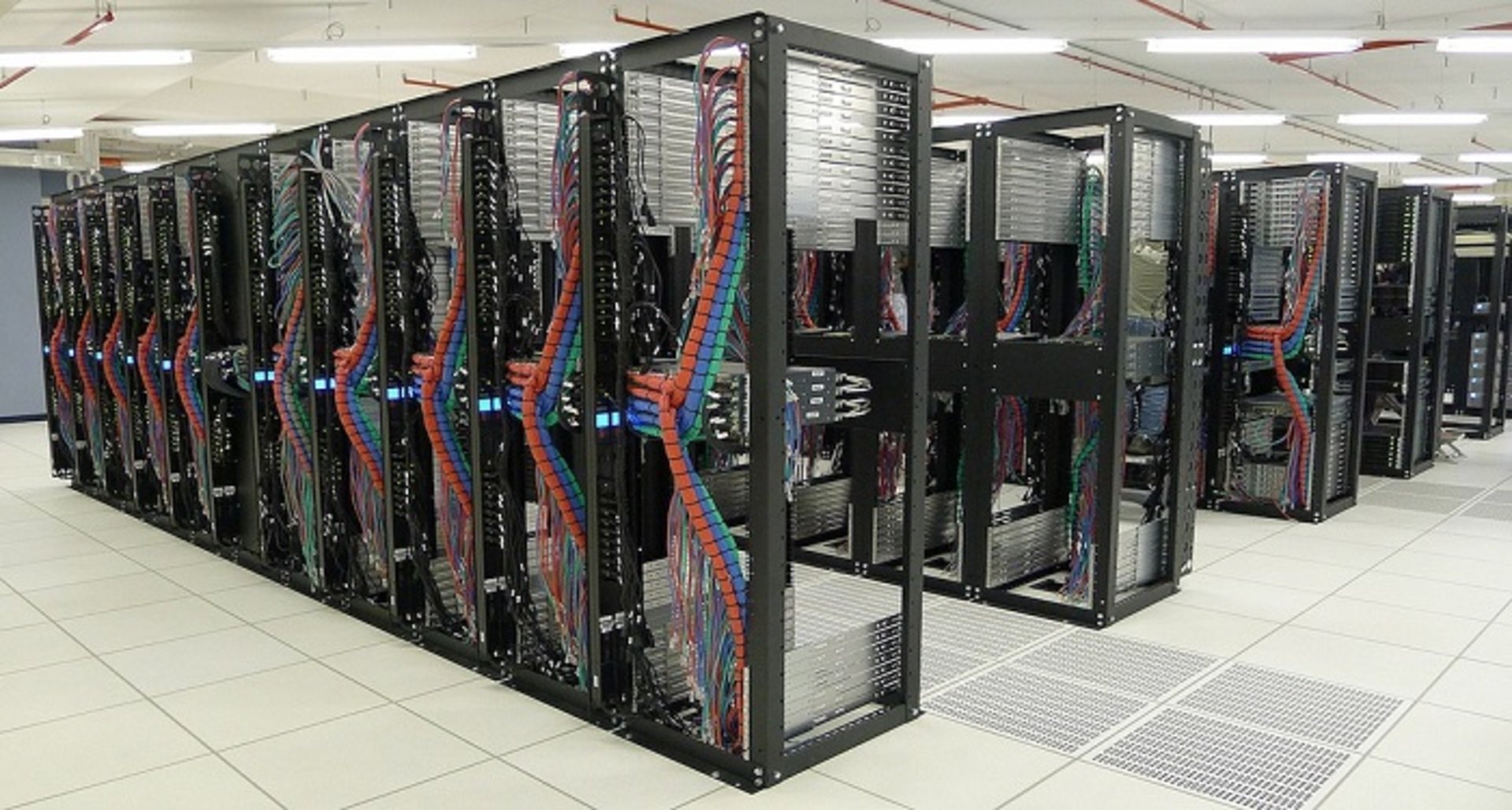 server room with racks