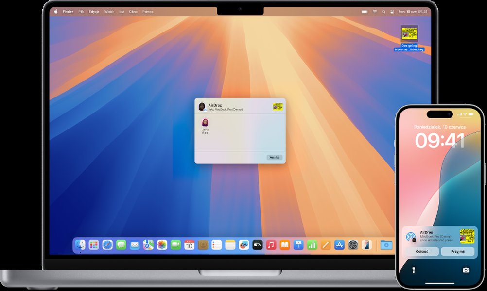 Ikona funkcji Handoff w systemie Apple