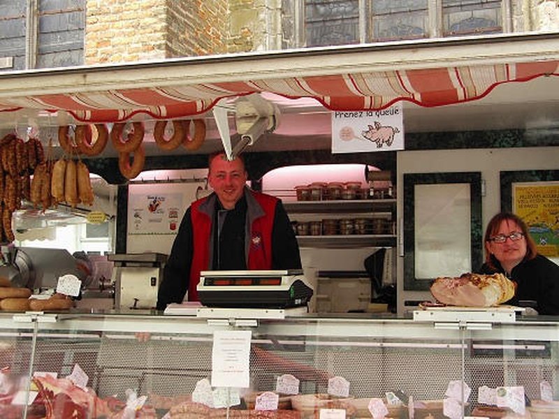 rural french charcuterie market