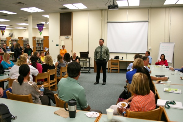 secondary school faculty meeting