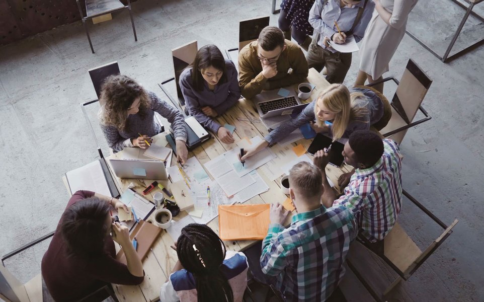 office building, teamwork, innovation