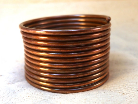 copper coil bracelet