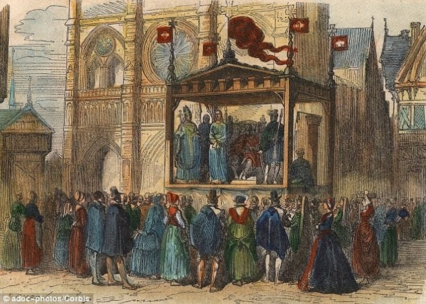 Escena de teatro medieval