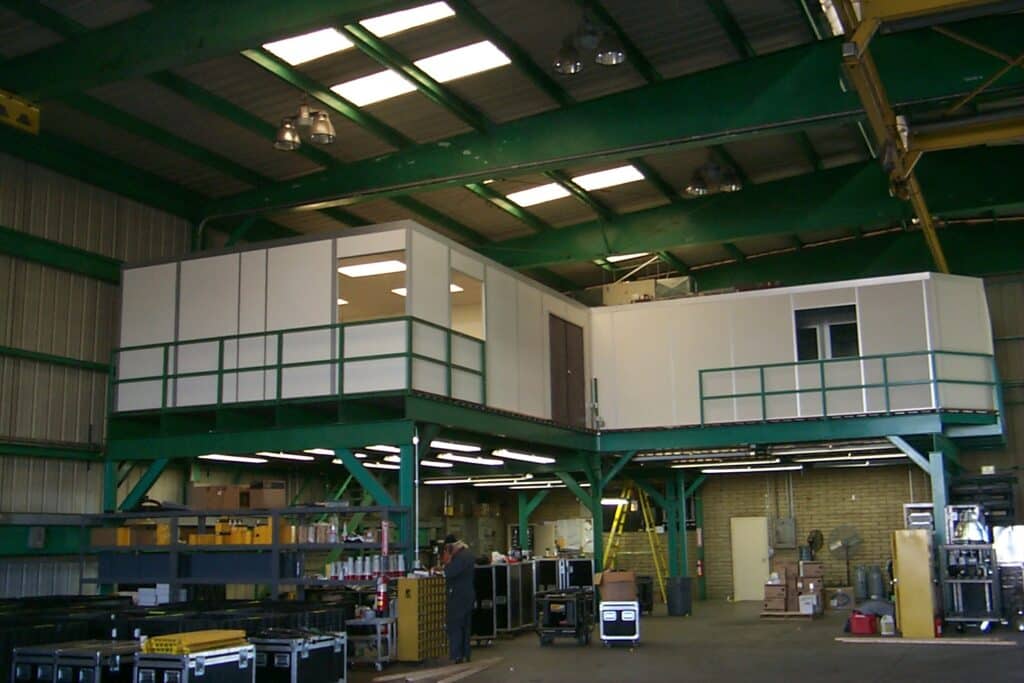 industrial machinery and office setting