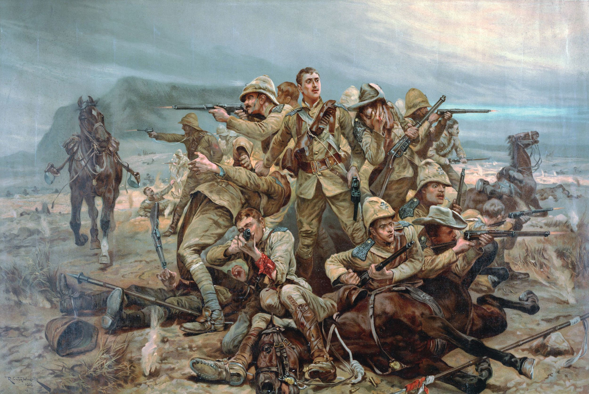 vintage military uniforms and historical battle scenes