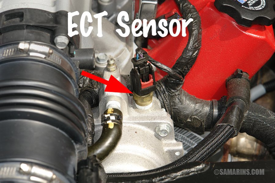 An Engine Coolant Temperature (ECT) sensor, which can cause P0128 if faulty.