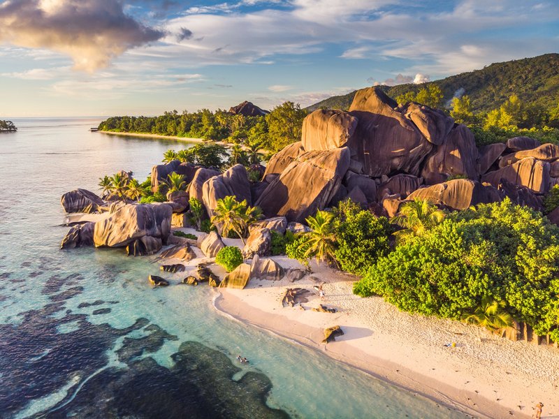 tropical island coastal scenery