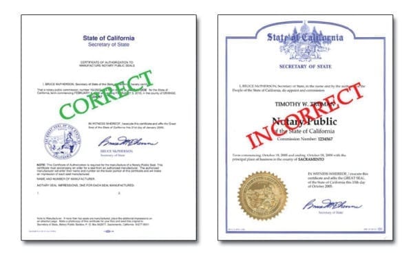 legal documents and notary stamps