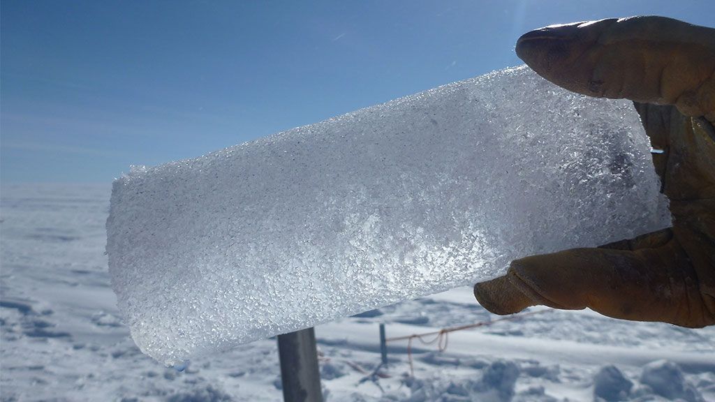 ancient ice cores in polar terrain