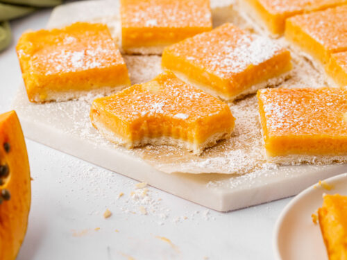 papaya fruit cookies baking process