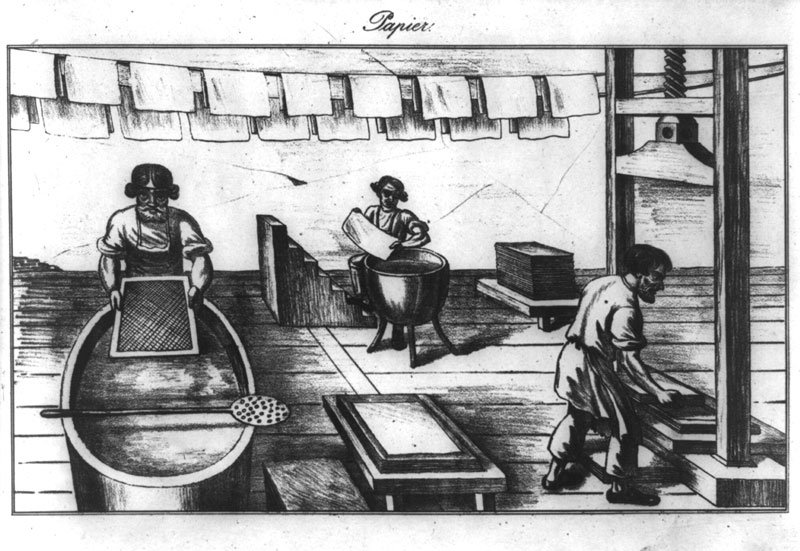 historical paper manufacturing process