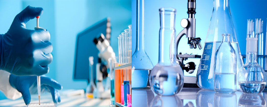 scientific lab equipment and research setting