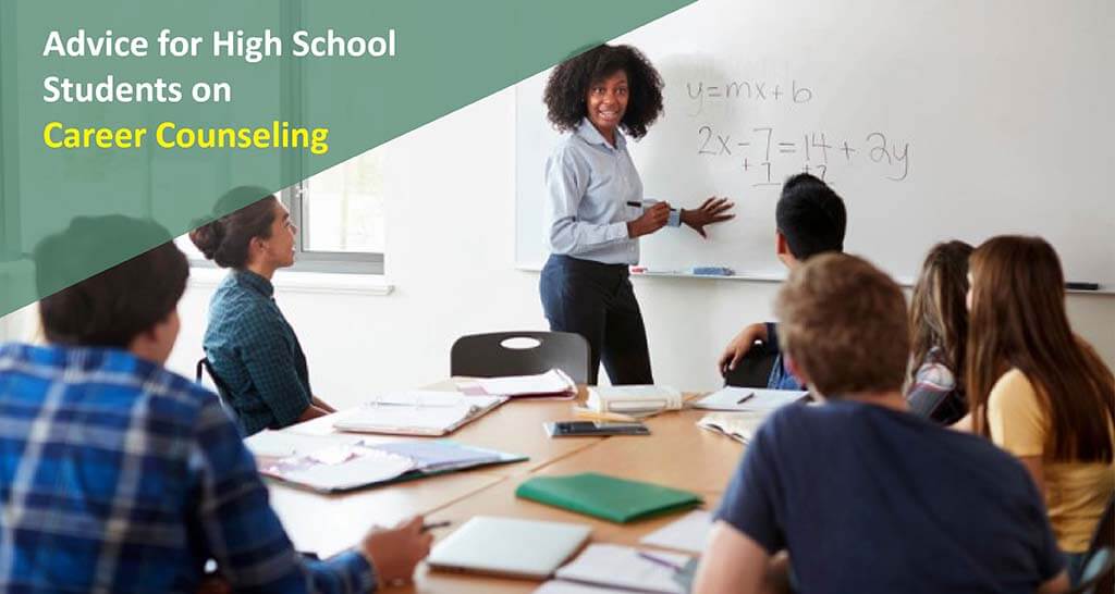 high school students career counseling session