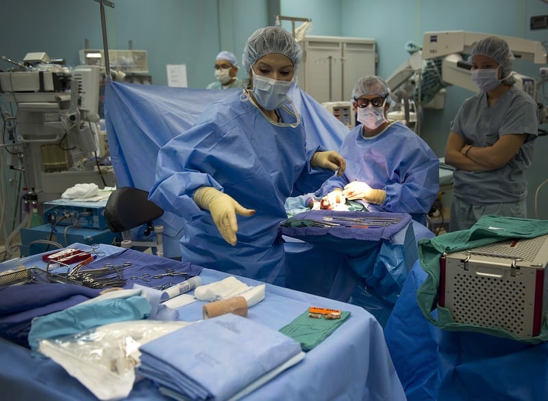 surgical team operating room