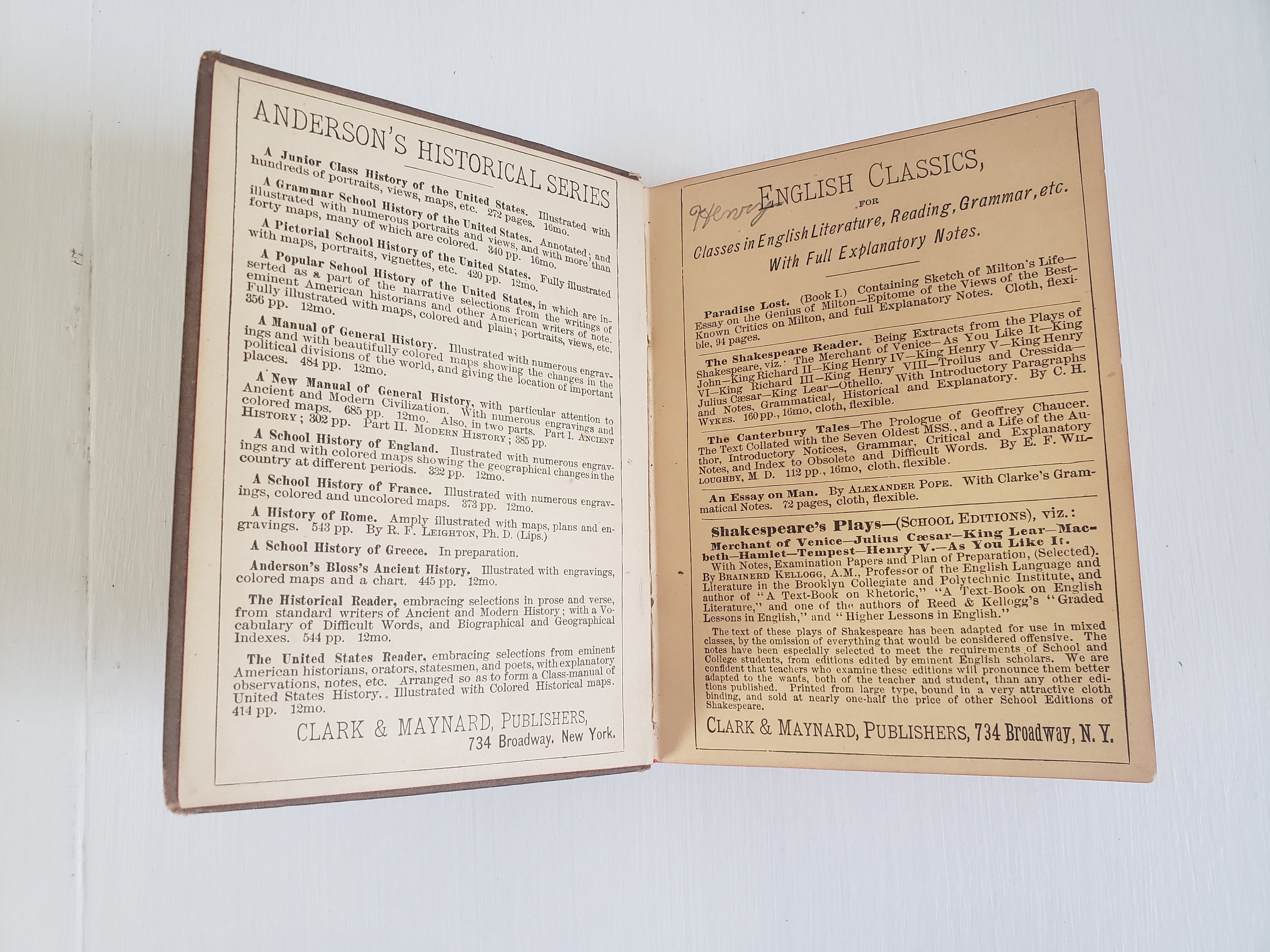 classic literary books and grammar notes