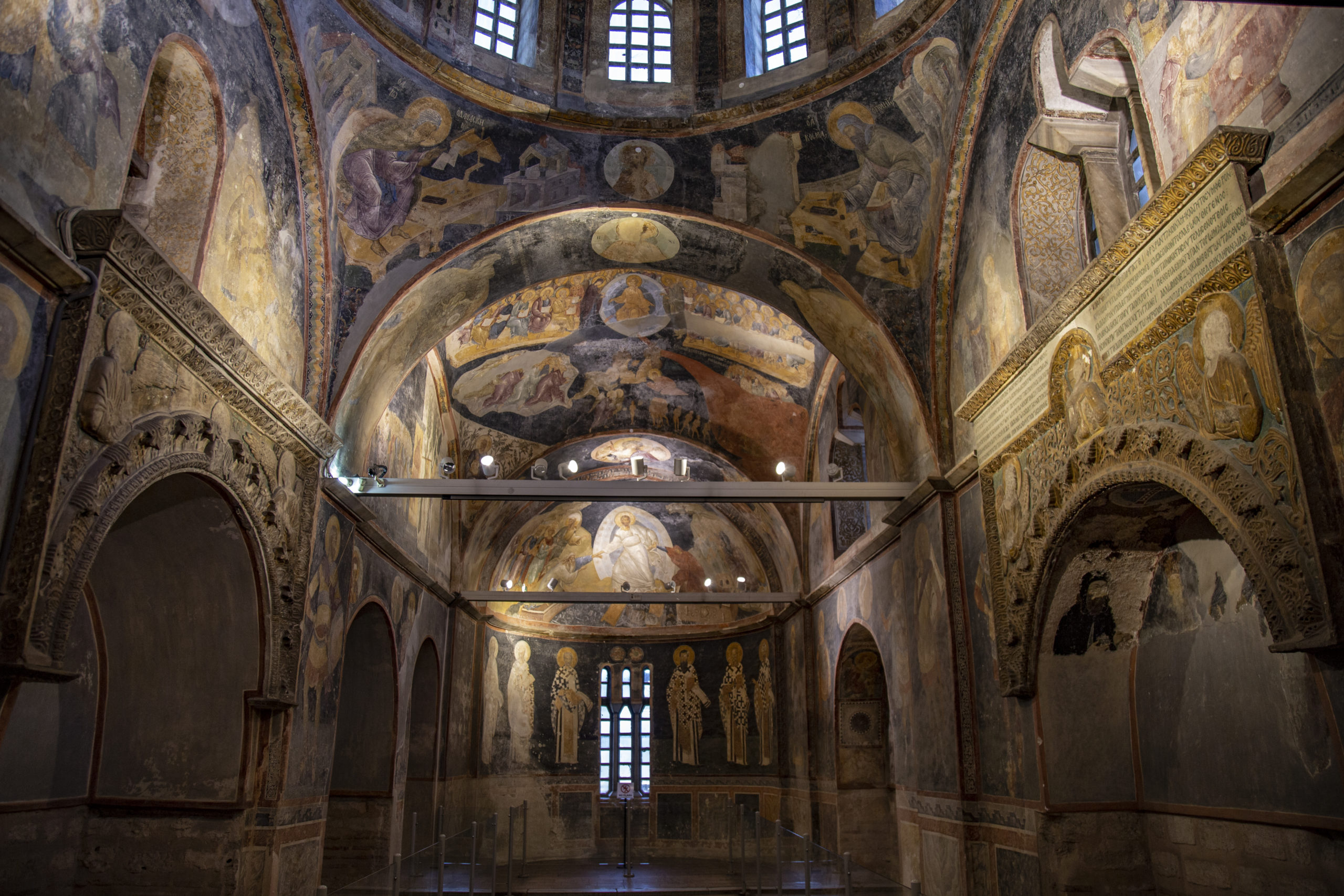 historic church architecture ancient scrolls