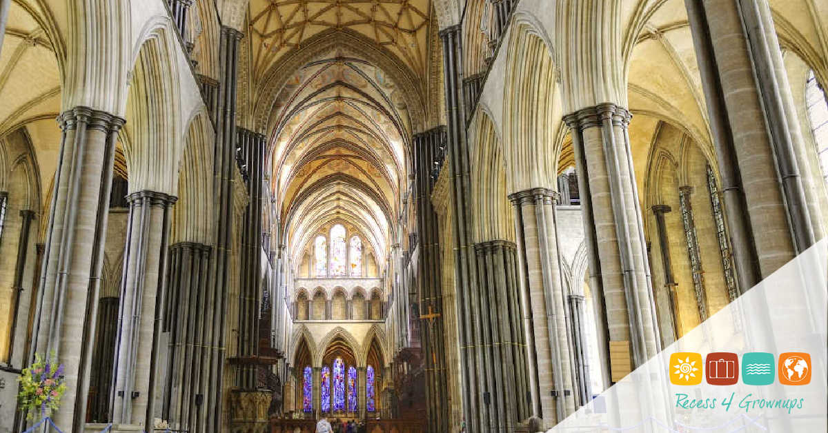 cathedral interiors and religious symbols