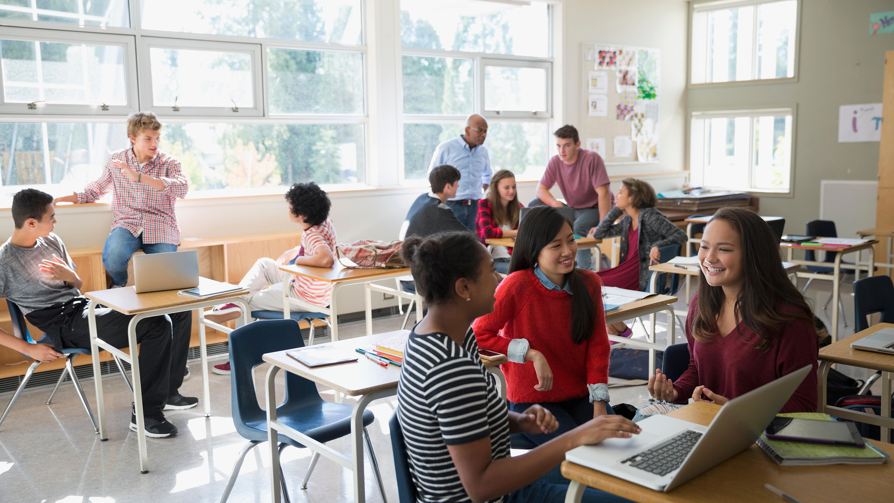 real classroom group discussion