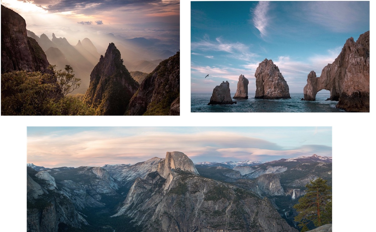 scenic desktop with documents