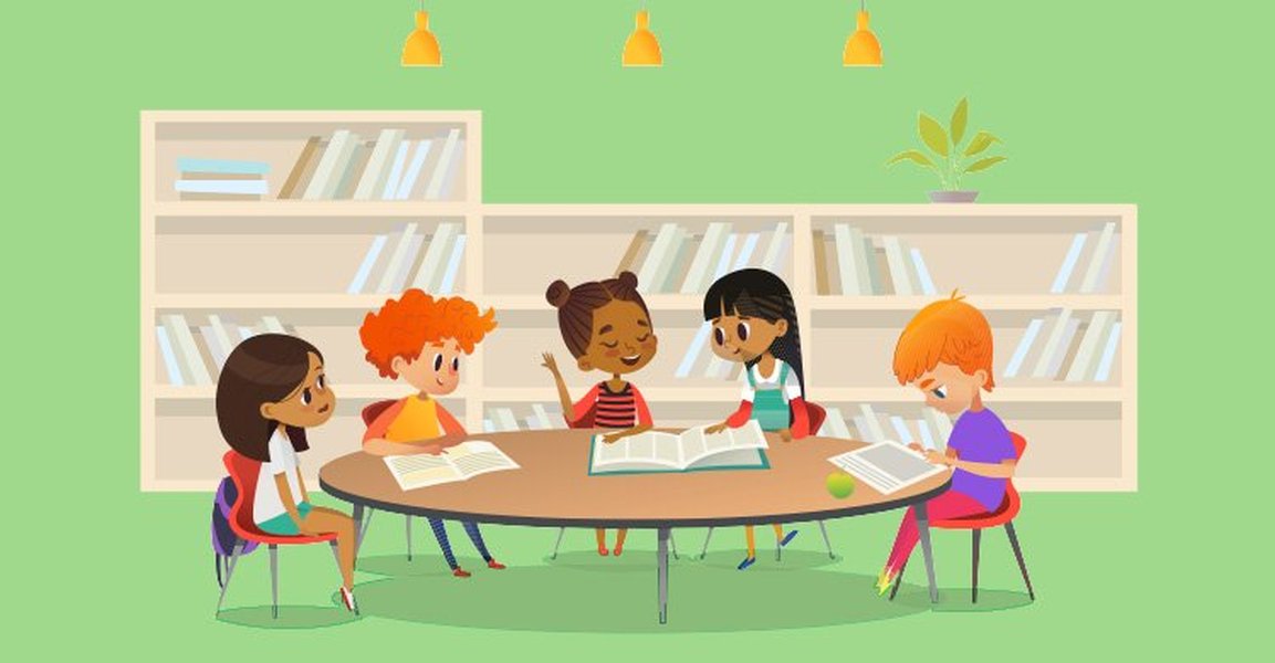 classroom group discussion