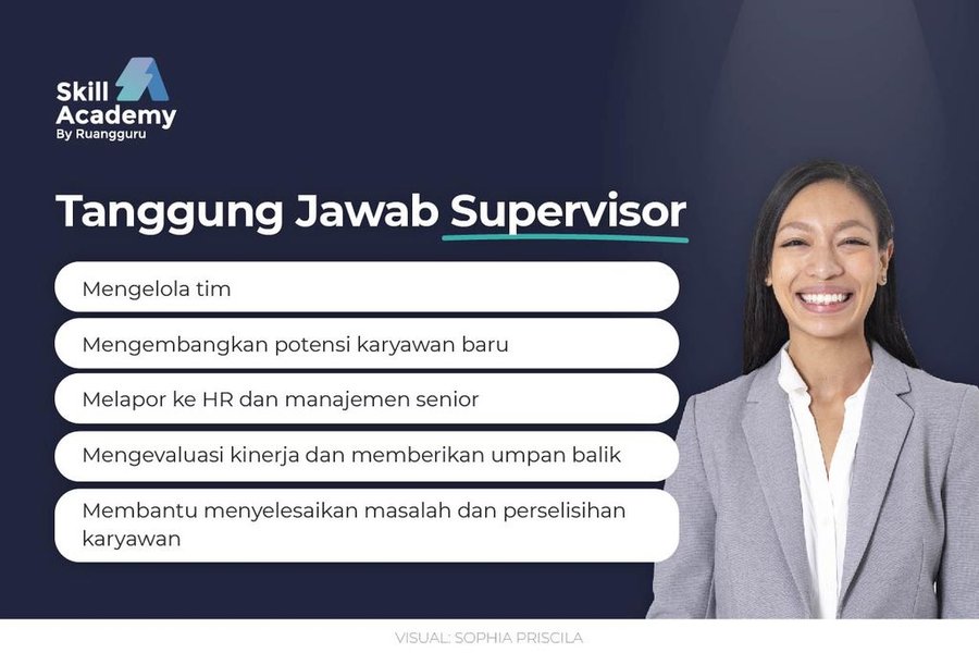Infografis tanggung jawab supervisor