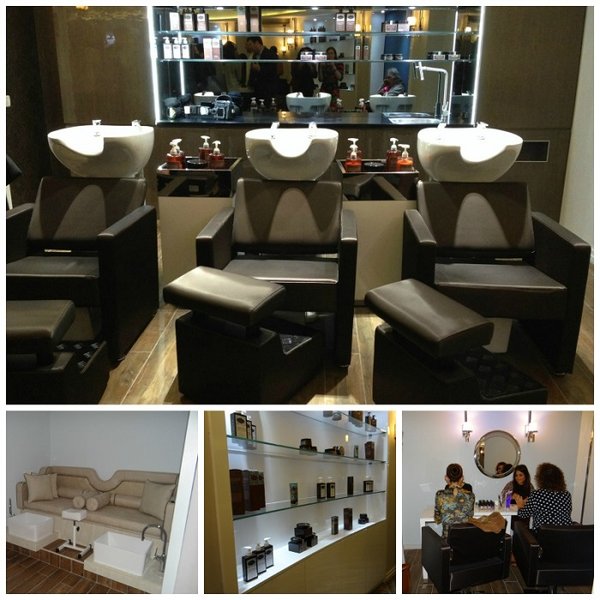 Interior of a high-end hair salon in Jerusalem