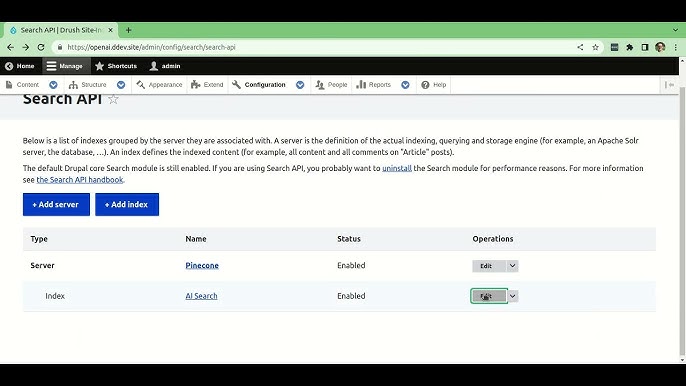 AI powered search API