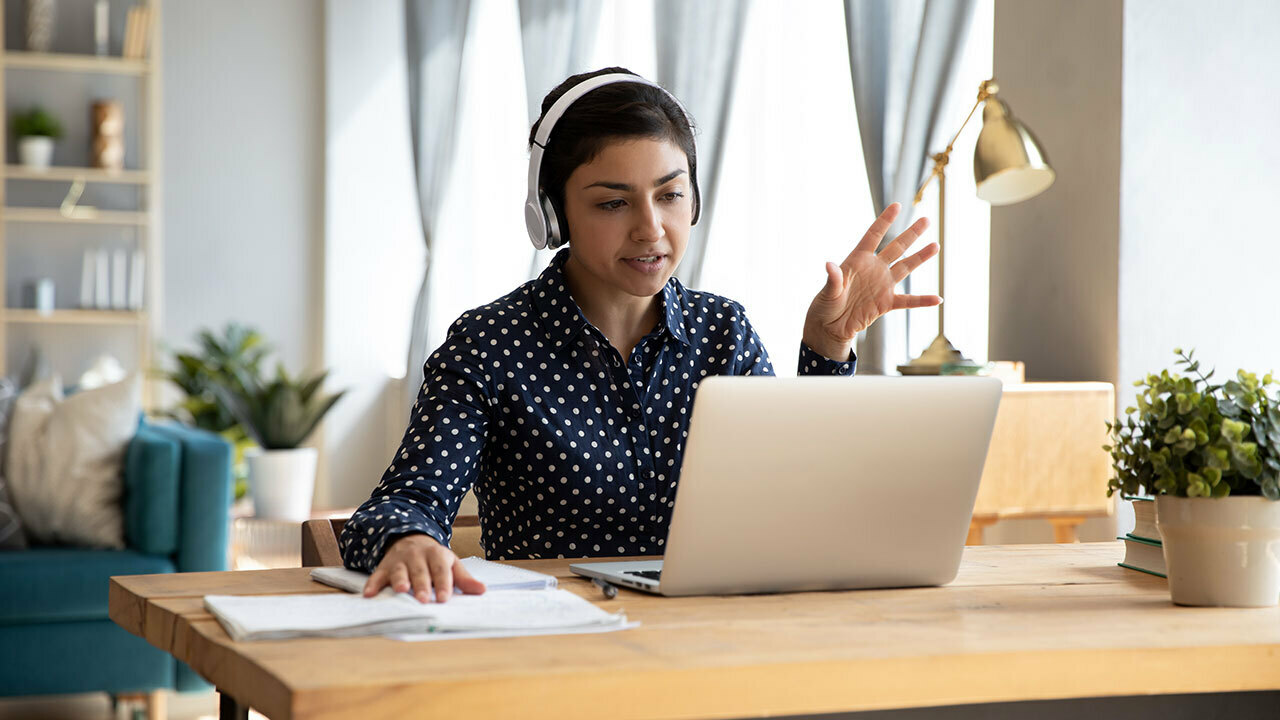 person using computer