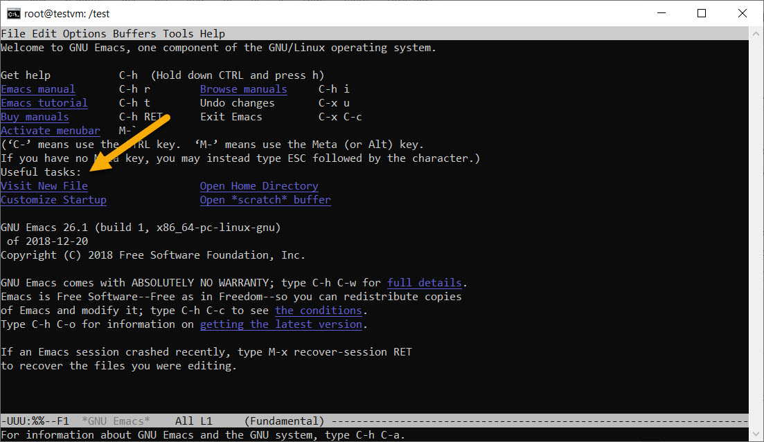 Emacs editor setup with code and charts