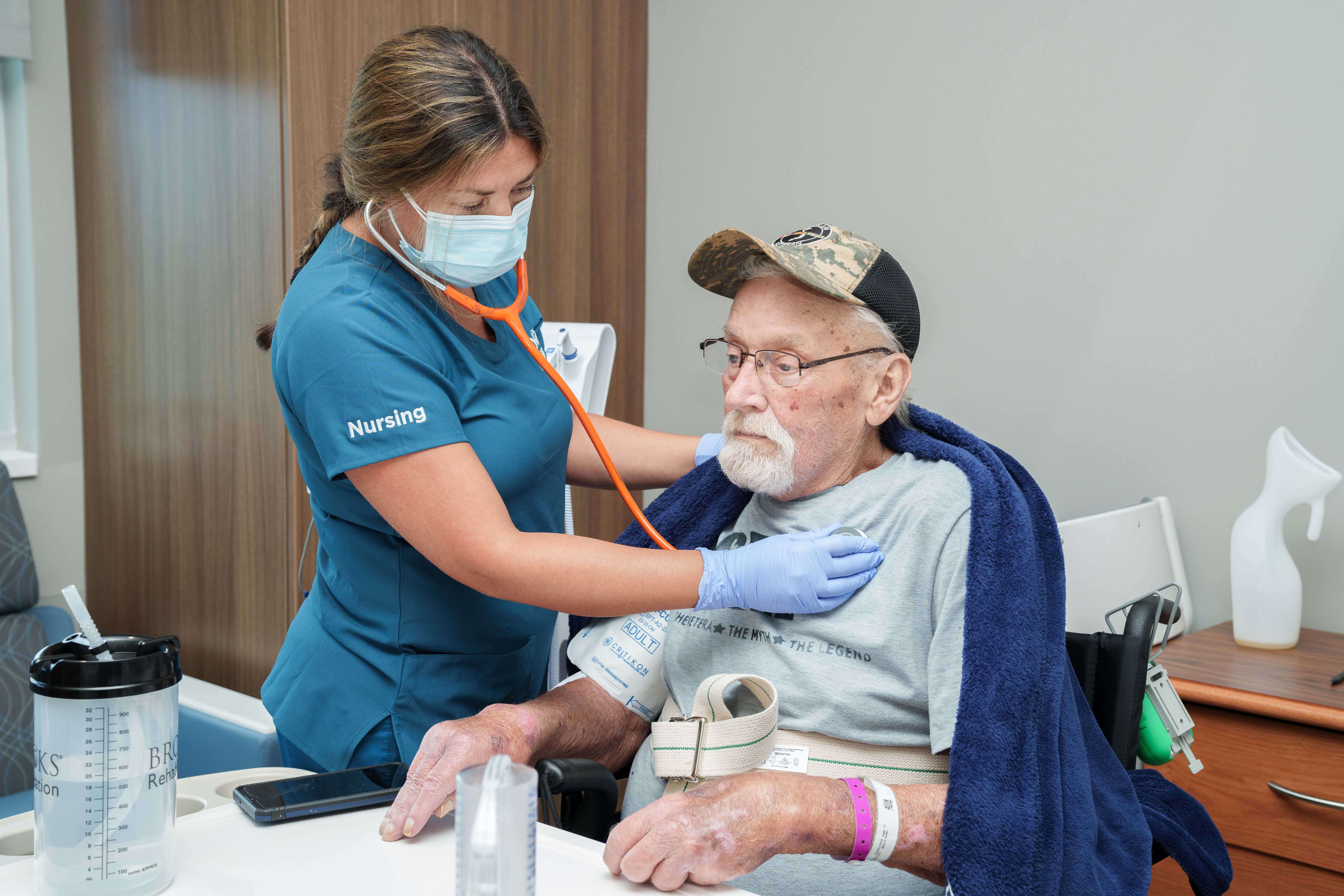 hospital nurse care scene