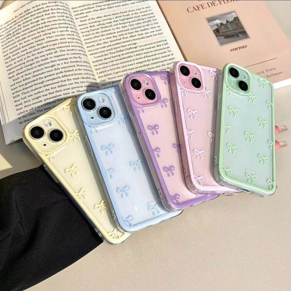 Girly iPhone case with a bowtie design