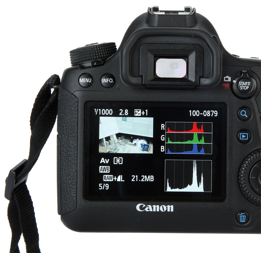 camera histogram display equipment
