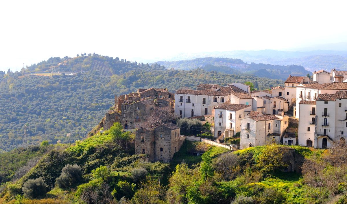 old italian village architecture