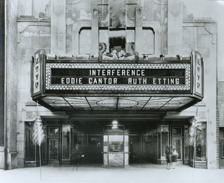 vintage theater facade