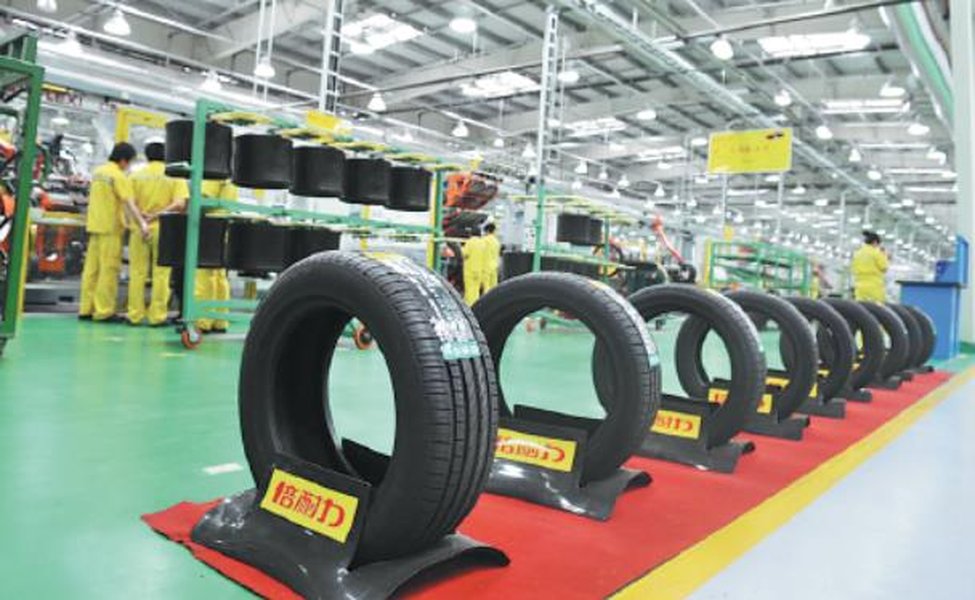 Pirelli branding at an event in China