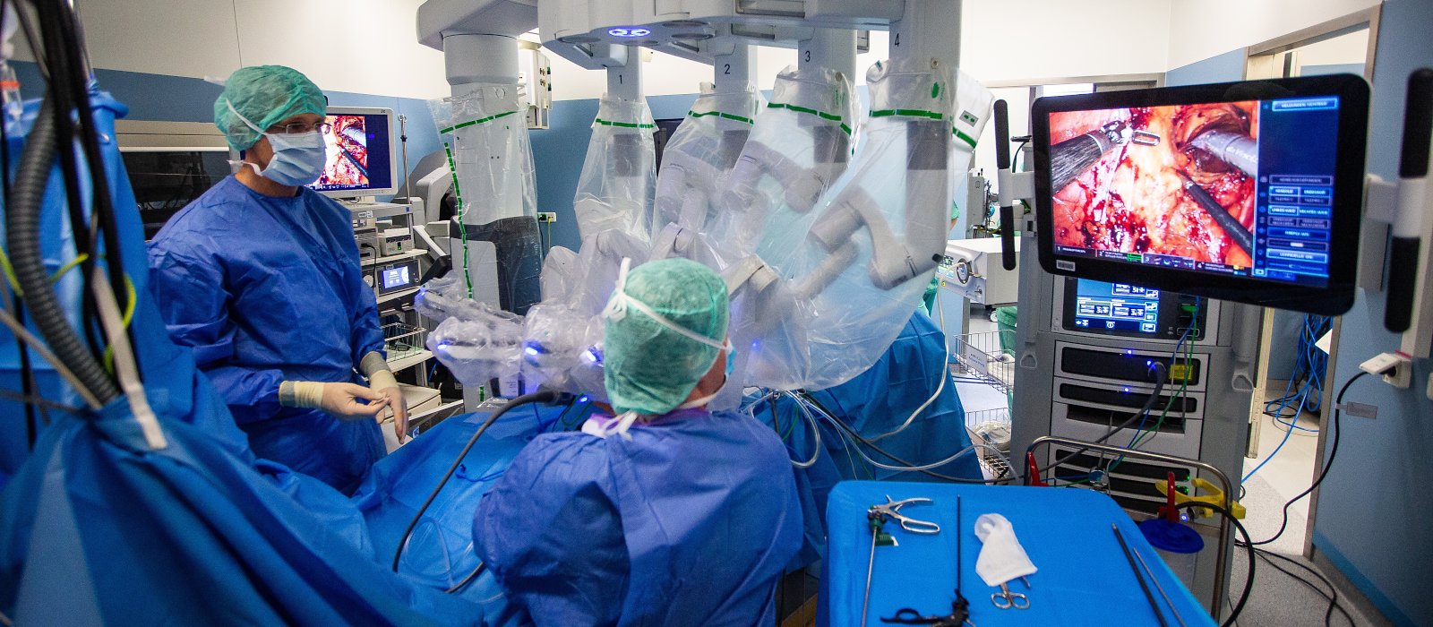 modern surgical tools and patient consultation