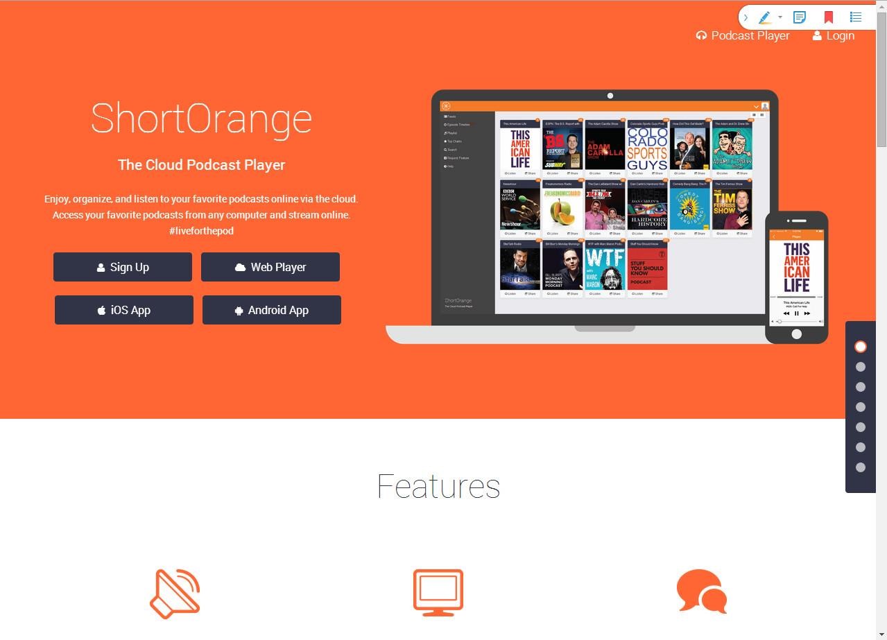 podcast search interface