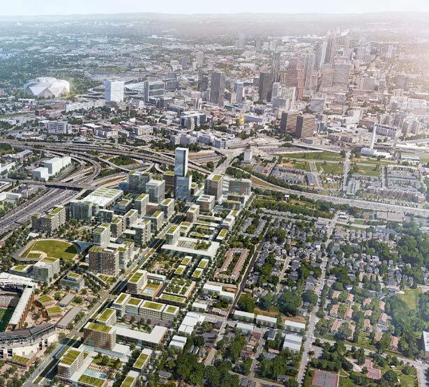urban planning cityscape with documents and blueprints