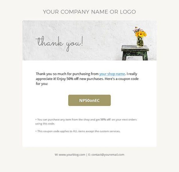 Image showing a visually appealing and well-organized email layout.