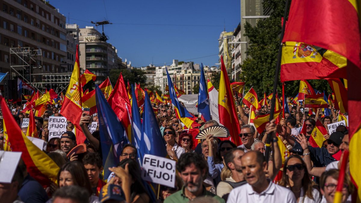 political rally in Spain