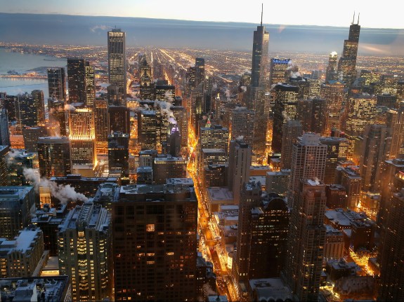 diverse population cityscape