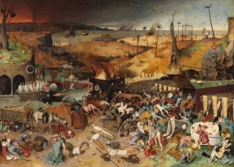 medieval city plague landscape