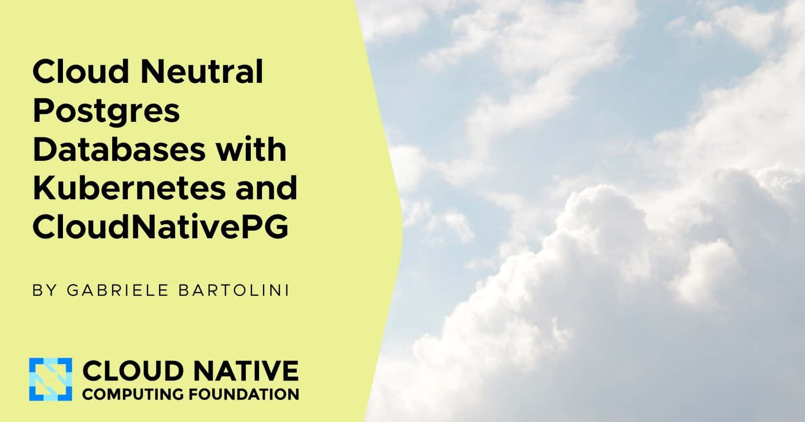 cloud native postgresql databases