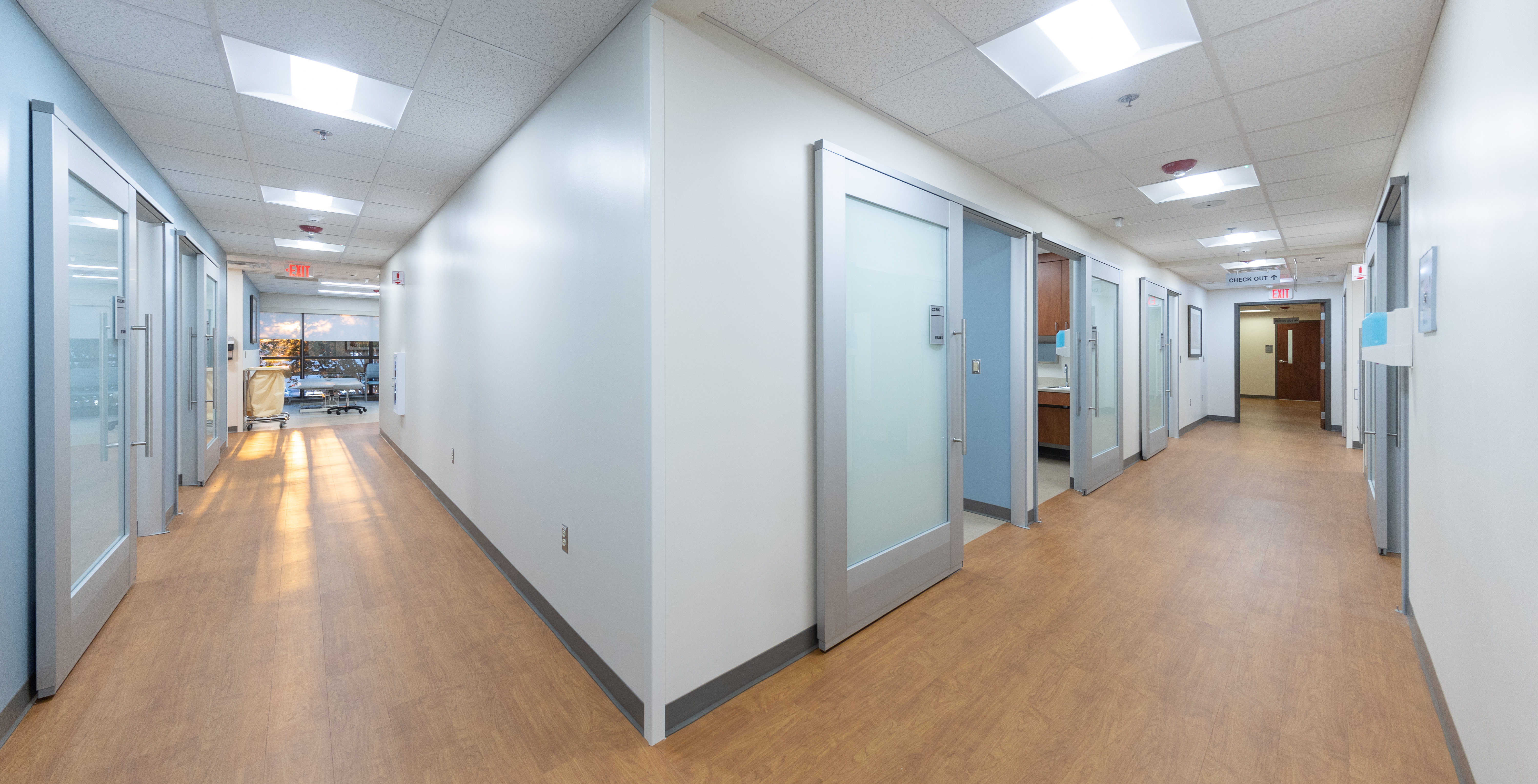 spine clinic hallway medical research