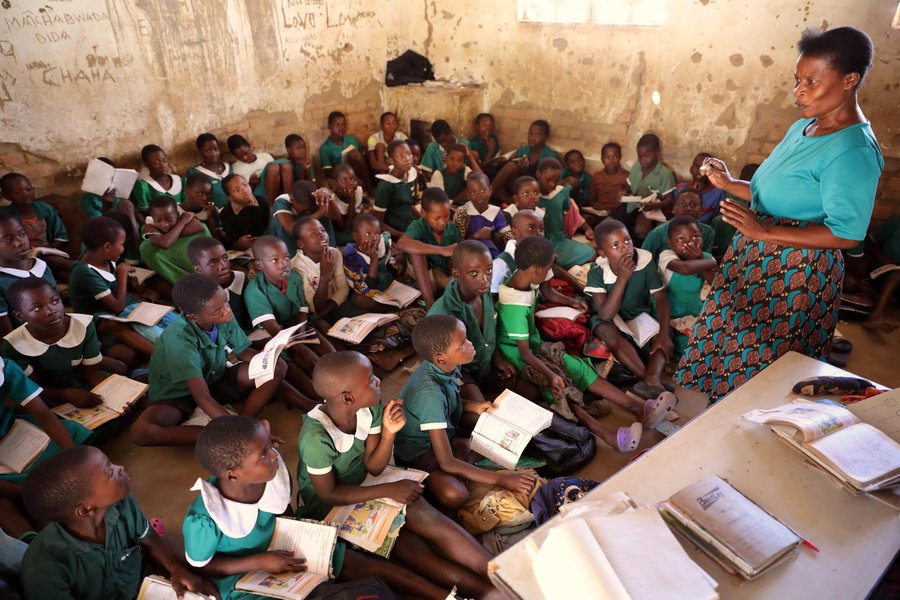 classroom impoverished community children